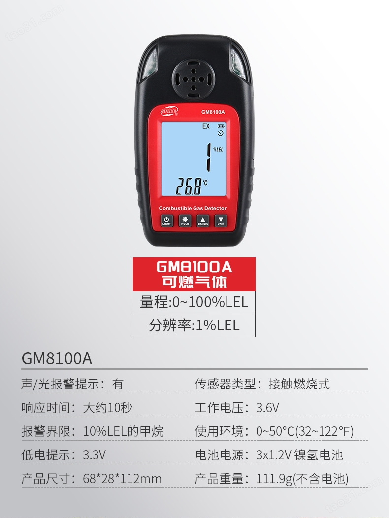 GM8100 GM8100A可燃气体检漏仪详情图15