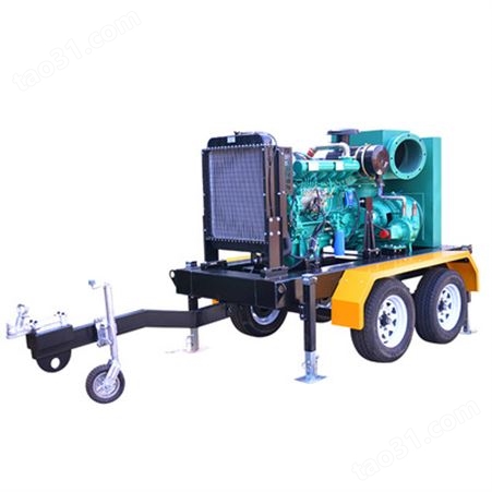 防汛排涝移动泵车柴油机驱动应急抢险泵车柴油机自吸泵车
