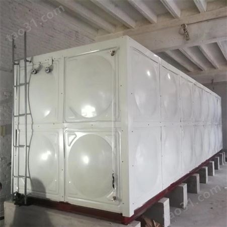 武汉玻璃钢模压水箱 方形水箱 装配式水箱 玻璃钢消防人防水箱 润隆专业定制