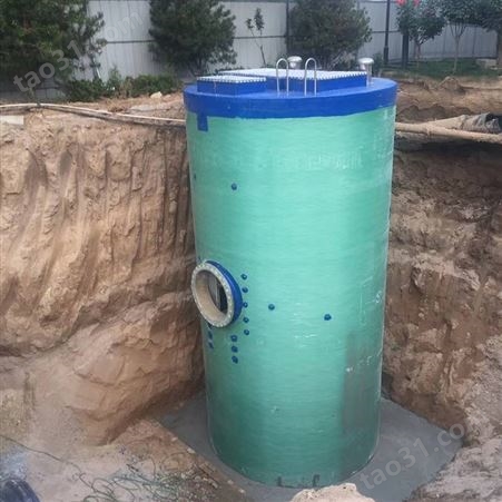 厂家定制 江西全自动一体化雨水收集泵站 智能玻璃钢地埋式预制泵站 润隆专业售后