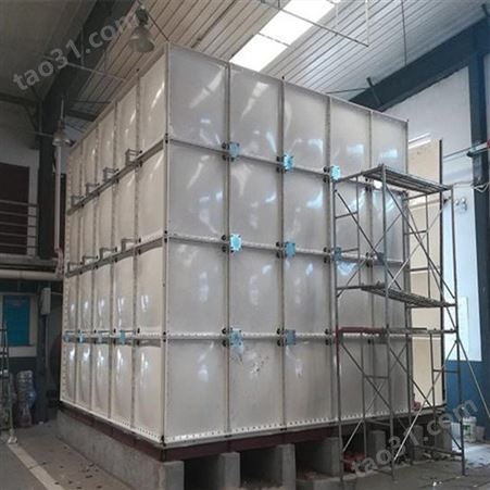 SMC模压玻璃钢水箱 组合式玻璃钢水箱生产厂家价格-河北润隆