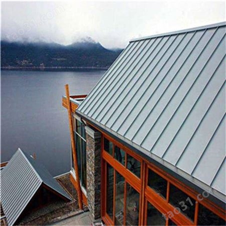 PVDF铝镁锰板瓦 矮立边外墙板 型号YX25-430 金属屋顶防水瓦