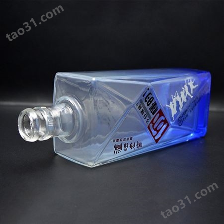 火速厂家定制生产白酒玻璃瓶 方形酒瓶可来样定制