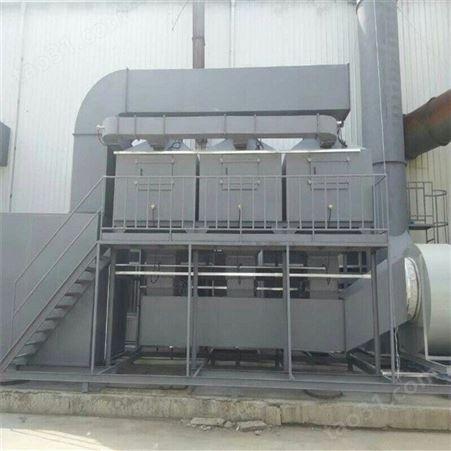河北兰昊环保 价格低 催化燃烧活性炭吸附一体机  废气治理设备 VOC处理