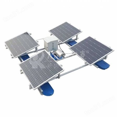 不锈钢材质主机 RSUN太阳能潜水曝气机 太阳能板储能式曝气机