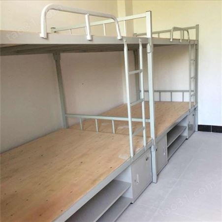 宿舍员工上下铺铁架床学生宿舍双层床寝室工地床钢制铁架定制