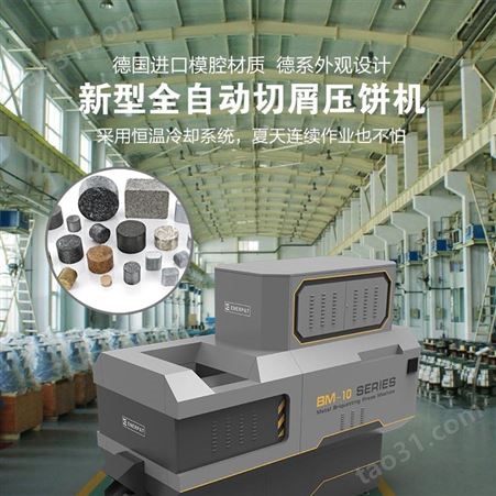 恩派特专业生产全自动铁屑压饼机  金属粉末压饼机成套设备