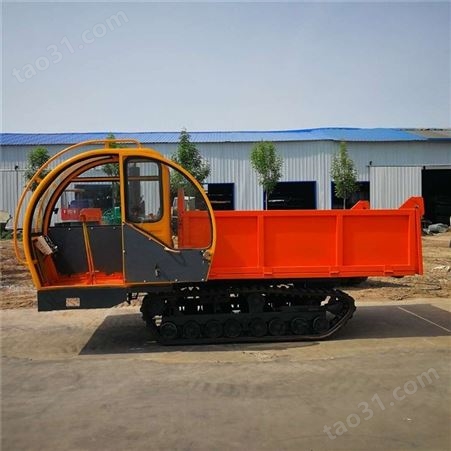 履带式小型农用运输车-矿区拉矿石自卸式履带搬运车-山林地形运输车