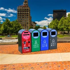 户外垃圾桶 大号四分类环保垃圾箱 大号四分类环保垃圾箱