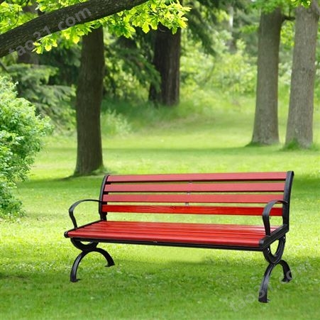 户外公园椅 防腐木长排椅 广场社区休闲椅园林庭院凳子