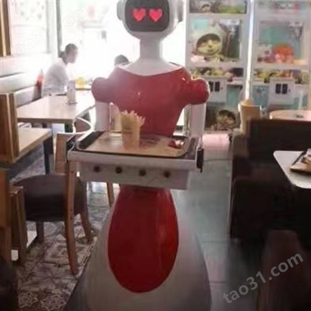 智能送餐机器人小蛮腰 中煤送餐机器人操作简单