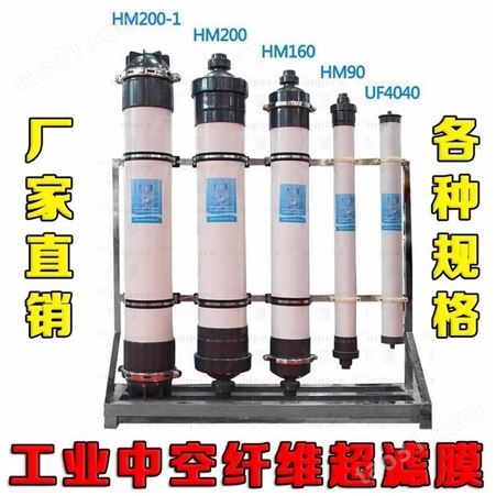 4寸HM90华膜8寸HM200超滤膜 工业水处理中空纤维超滤膜设备组件