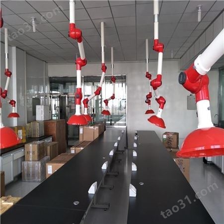 北京实验室万向抽气罩 上海铝合金万向吸气罩 多节360旋转