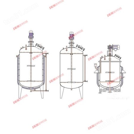不锈钢化工常压电加热反应釜  304卫生级搅拌器罐 温州厂家非标定制设备