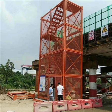施工重型梯笼 拼装式安全梯笼 施工箱式梯笼 安全梯笼