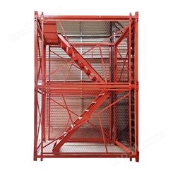 重型安全梯笼 桥梁施工箱式梯笼 地铁基坑安全梯笼 施工安全梯笼 欢迎选购
