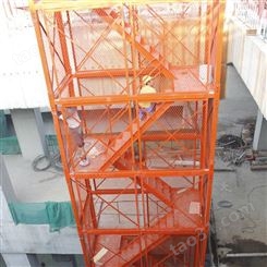 桥梁组合式安全梯笼 组合式安全梯笼 桥梁施工箱式梯笼 博睿安全梯笼