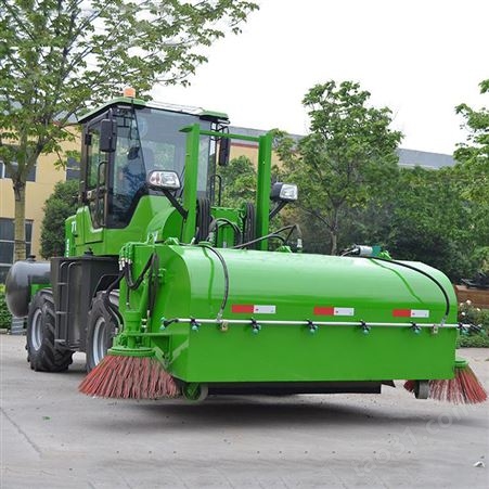 亚欧棕熊X930新型铲车扫路机 装载机改装扫地车 大颗粒渣土清扫车