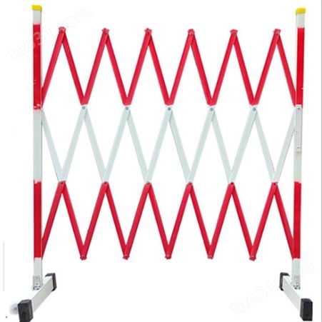 2.5米绝缘伸缩围栏片状玻璃钢移动护栏施工隔离警示围栏伸缩栏