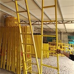 玻璃钢直梯3米绝缘单梯 JSJ 智科高压梯 电力作业绝缘梯生产
