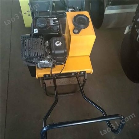 悍博小型手推单钢轮压路机 手扶式驾驶式压土机 柴油压实机