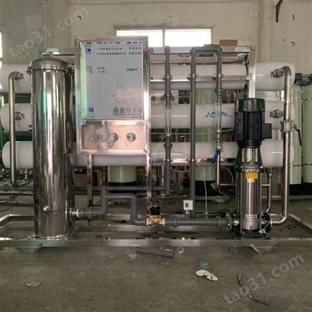 果汁设备 纯水设备 二级反渗透水处理设备 水处理工程0.5吨反渗透