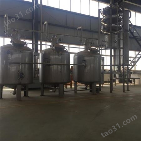 森科白兰地蒸馏设备1m3×3塔式蒸馏机组接触酒气为紫铜材质