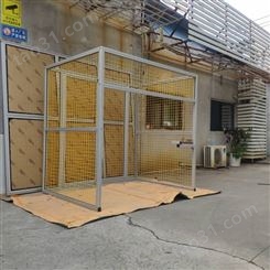 设备机械黄色网格围栏 生产车间隔断防护栏 按需定做