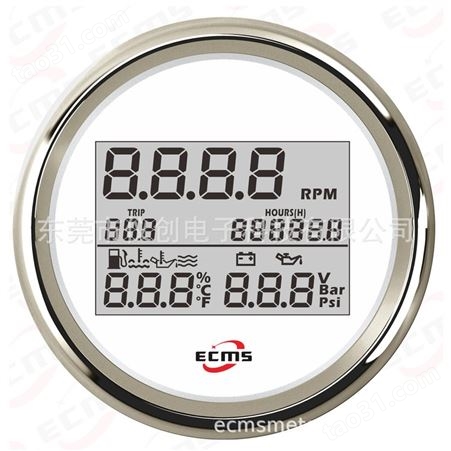 仪创 ECMS 900-00152 三合一仪表 转速+油位 水温 油压 电压 水位（选二）