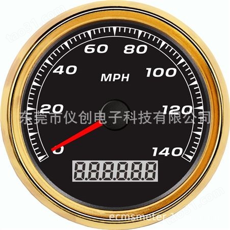 仪创 ECMS 910-10118 厂家跨境摩托车GPS速度表 140MPH显示仪表