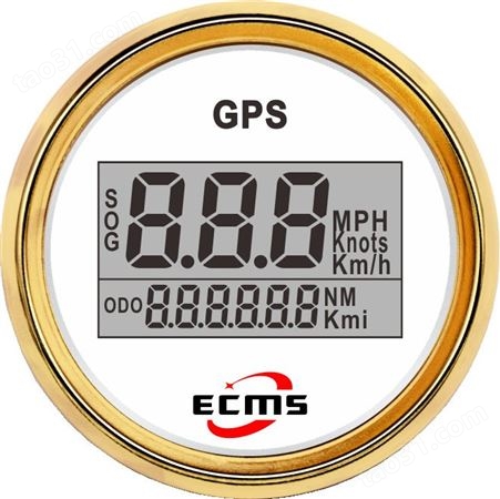 仪创 ECMS 800-00173 汽车仪表 改装车用52mmGPS速度表
