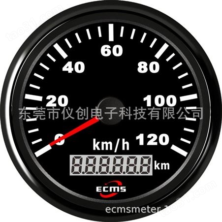 仪创 ECMS 900-00095 脉冲信号指针式速度里程表 0-120km/h
