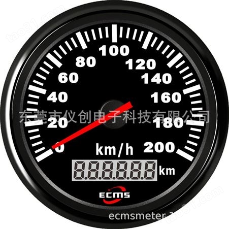 仪创 ECMS 901-00019 汽车仪表 85mm速度里程表不含GPS 0-200km/h