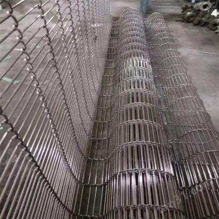 不锈钢乙形网带厂家订做食品冷却链条网带耐高温回流焊乙型输送带