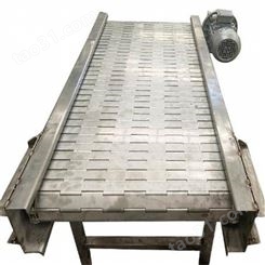 直销不锈钢链板输送机 定制链板输送机食品玻璃制品不锈钢链板输送机