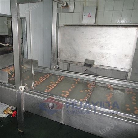 肉丸机蒸煮线 诸城华易达食品机械 变频蒸煮线价格 可实地考察