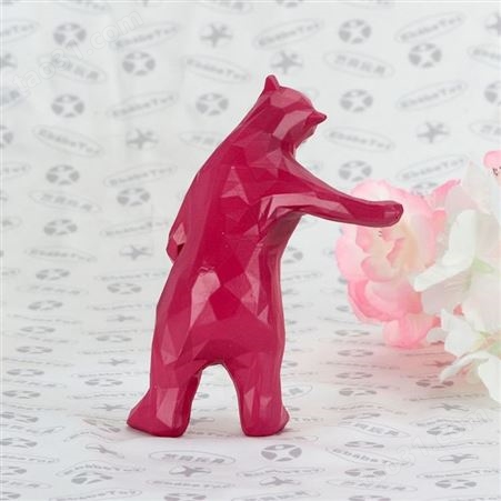 北极熊卡通树脂摆件定制 树脂玩具搪胶玩偶厂家 动物树胶公仔礼品定做