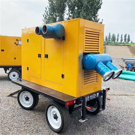 拖车式应急排水泵    长田CT-R150柴油机自吸泵防汛排涝泵车