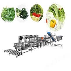 厨房生产线 蔬菜加工流水线 工艺 净菜切洗加工设备 九盈机械