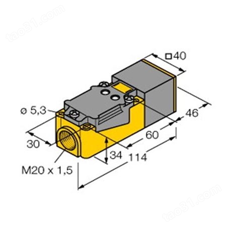 Turck图尔克电感式接近开关 NI2-Q6.5-AP6-0.1-FS4.4X3/S304订货号： 1650048