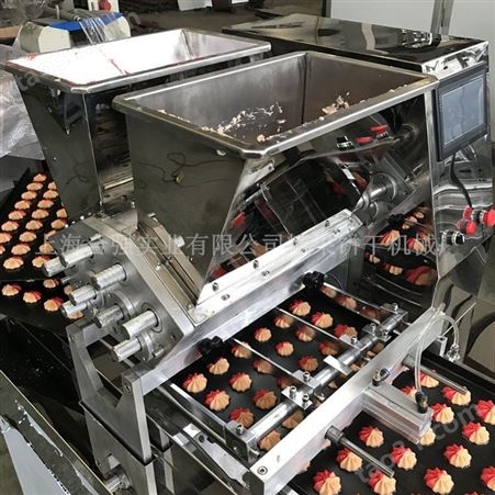上海合强供应 多功能双色曲奇机 双色曲奇蛋糕注浆机 曲奇饼干挤花机制造商