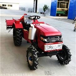 农田四轮小型旋耕机 适合小地形的四轮拖拉机 农用小型四轮拖拉机