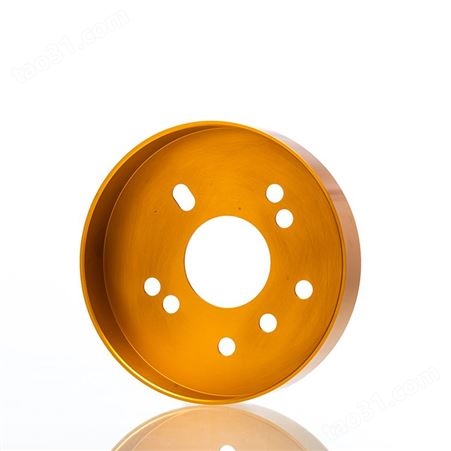 铝型材表面处理 金色阳极氧化 法兰盘