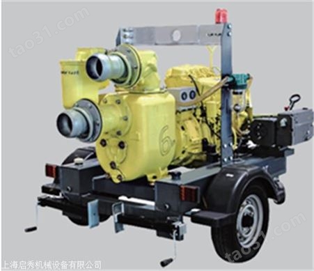 北京移动拖车式水泵机 防汛专用泵车 手推式柴油机抽水泵公司