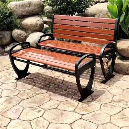 款式多种 公园休息排椅 金属腿室外长椅 广场庭院长条凳