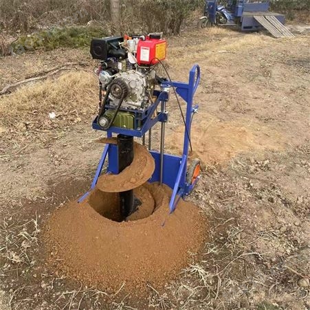 全新多角度汽油地钻机 多地形大功率挖坑机 农用车载式钻坑机