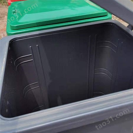 不易变形铁质垃圾箱 高金属亮泽垃圾桶 花园小区可用 宏北