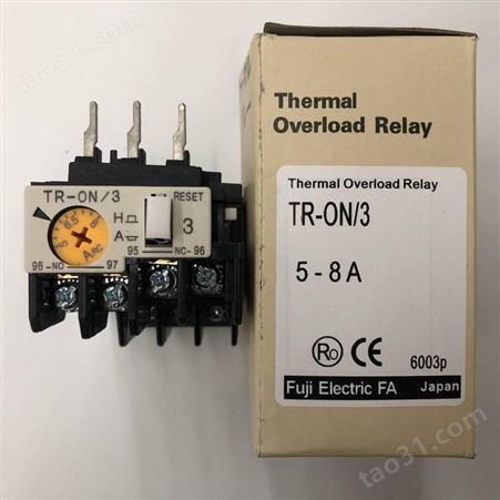 富士FUJI 热保护器热继电器热过载继电器 TK12B 0.34-0.52A