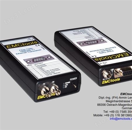 供应德国进口产品EMCtools光纤收发器Microbox 100Base-T1微型箱