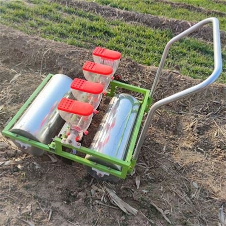 行距可调谷子高粱种植播种机 家用蔬菜精播机 免耕小颗粒种子播种机